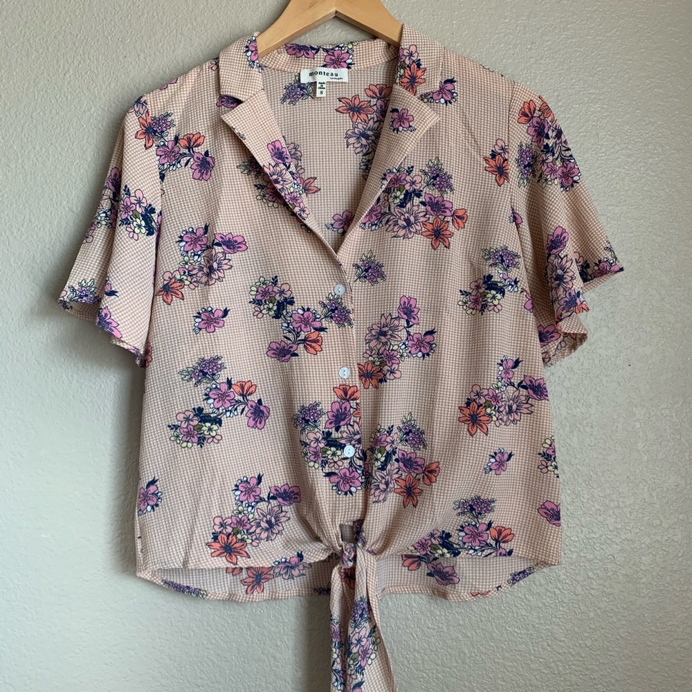 Floral Button Down Blouse